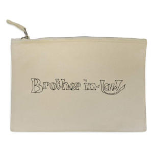 'Brother In Law' Canvas Clutch Bag