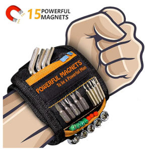 Magnetic Wristband for Holding Tools