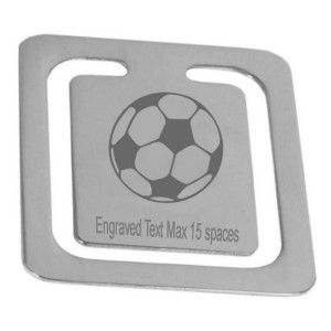 Personalised Engraved Football Bookmark
