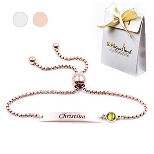 Personalised Birthstone Bracelet