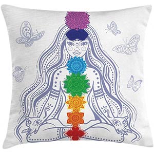 Chakra Throw Pillow Cushion
