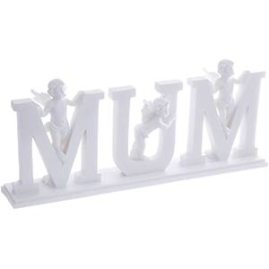 Decorative Cherub Letters Plinth Mum