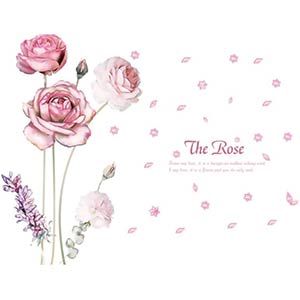 Rose Flower Wall Sticker