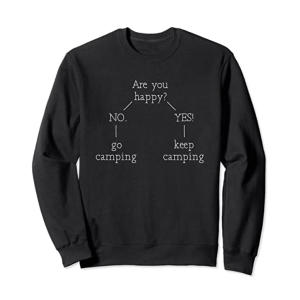 Happiness Quiz for Camper Sweatshirt
