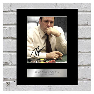 James Gandolfini Signed Mounted Photo