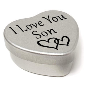 Personalised Son Heart Tin