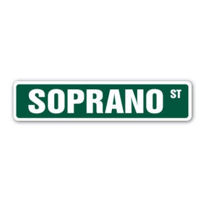 Soprano Street Sign