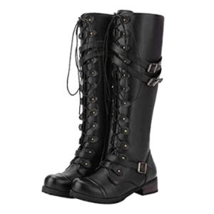 Steampunk Military Lace Up Boots