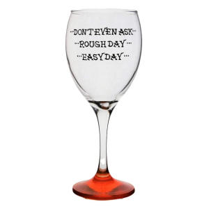 Hand Painted 340ml Wine Glass