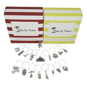 Two Wine Charm Sets