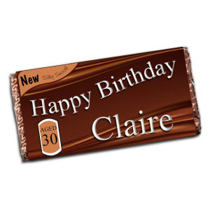 Personalised Happy Birthday 110g Milk Chocolate Bar