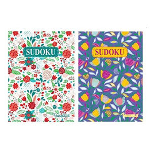 A5 Floral Sudoku Travel Size Books