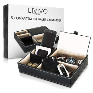 Deluxe 5 Compartment Valet Organiser Tray