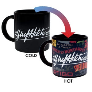 Heat Changing Alfred Hitchcock Movie Titles Mug