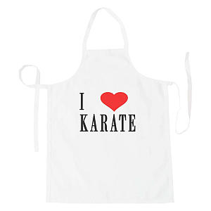 I Love Karate Apron