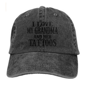 I Love My Grandma and Her Tattoos Baseball Cap
