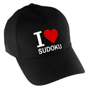 I Love Sudoku Baseball Cap