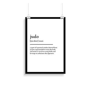 Judo Print - Definition Poster