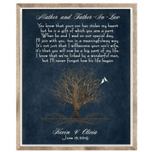 Personalized Father in Law Hanging Sign
