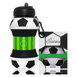 Collapsible Football Water Bottle