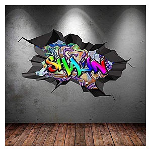 Personalised 3D Graffiti Name Wall Art