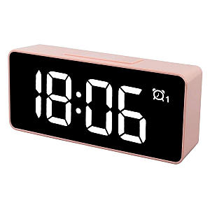 Pink Digital Alarm Clock