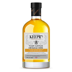 Keepr's Personalised Label Honey Gin Gift