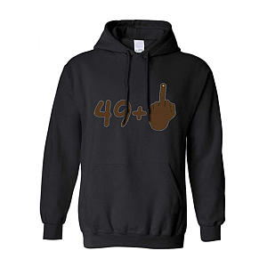 50 Middle Finger Hooded Sweatshirt
