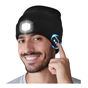 Bluetooth Beanie Hat with Light