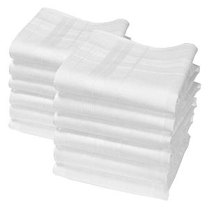 Camille White Handkerchiefs Pack