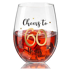 Cheers To 60 Stemless Tumbler