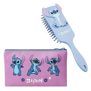 Disney Stitch Make Up Bag & Hairbrush