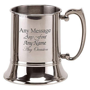 Engraved Stainless Steel Tankard