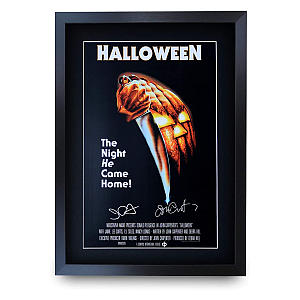 Framed Halloween Movie Signed Poster
