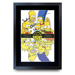The Simpsons Printed Signed Autograph Picture