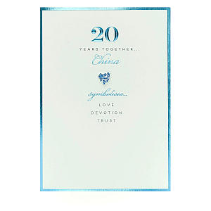 20th Anniversary Card