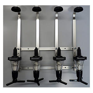 4 Bottle Wall Bracket and Optic Measure Set