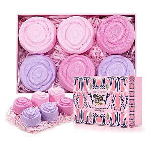 6 Rose Scented Bath Bombs