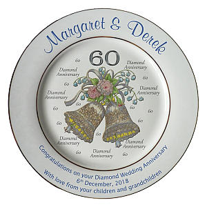 Diamond Anniversary Plate