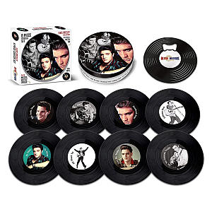Elvis Vinyl Coaster Set