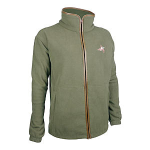 Fleece Shooting Jacket with Pheasant Embroidery