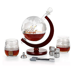 Glass Whisky Decanter Set