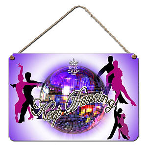 Glitter Ball Hanging Plaque