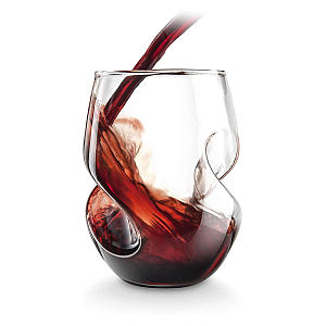 Hand Blown Red Wine Glasses Set