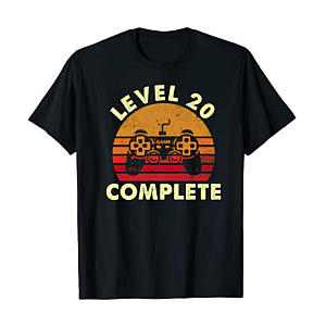 Level 20 Gamer Anniversary T-Shirt