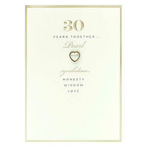 Pearl Anniversary Card