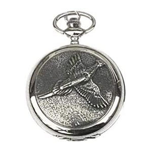 Pheasant Engraved Pocket Watch
