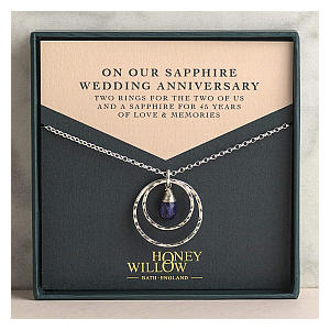 Sapphire and Silver Necklace