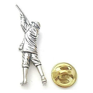 Shooting Man Lapel Pin
