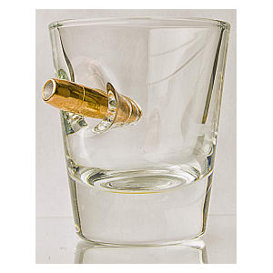 Shot Glass with Bullet
